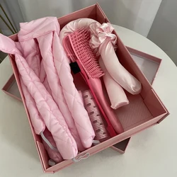 oem logo heatless curling rod Foam Rollers No Heat Curls Headband scrunchie sleeping silk hair roller curler set