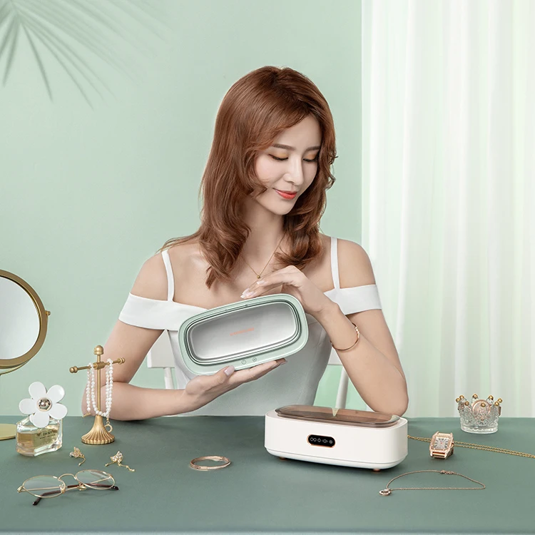 Ultrasonic denture jewelry cleaner portable small dental ultrasonic cleaner