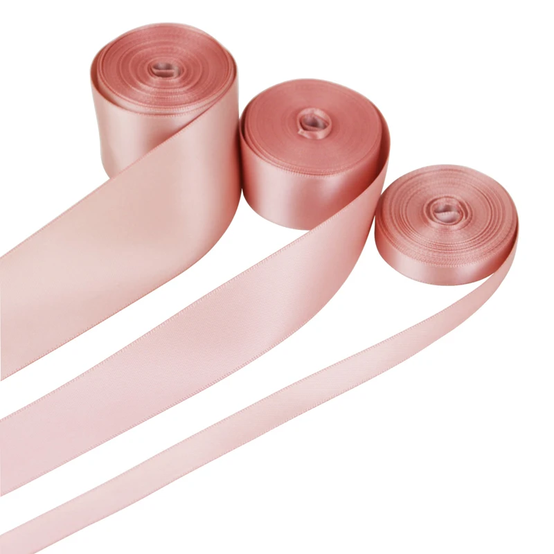 (10meters/roll)40mm  Pink Meat Double Face Satin ribbon polyester High Quality wholesale Christmas lace Ribbons