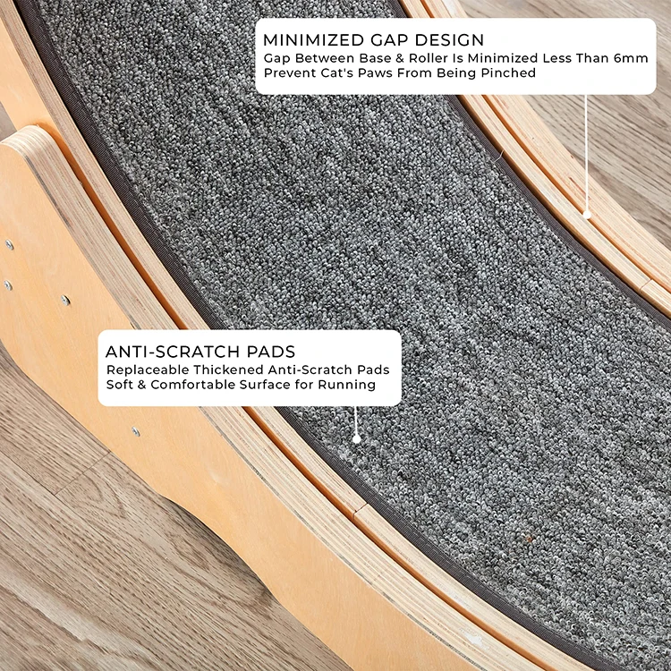 Household Interactive Tread Exercise Running Wheel Climbing Frame Fiberboard Treadmill Circle Track Cat Toys