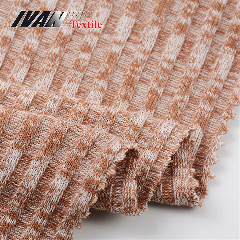 competitive price  C/T/R SPANDEX 5*4 Rib Yarn Dyed for sweater
