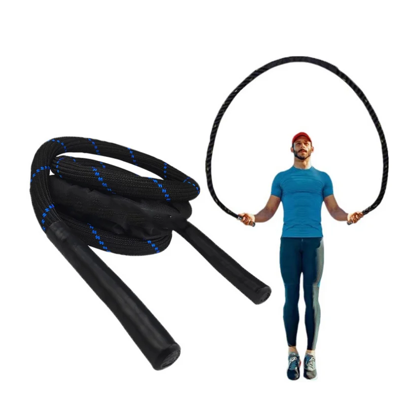 Custom 25mm 38mm 50mm Strength Training Exercise Battle Rope, Fitness Heavy Skipping Weighted Battle Jump Rope.