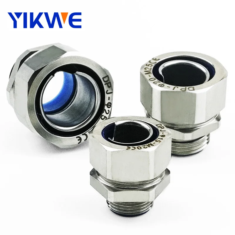 Stainless steel DPJ ended hose fitting for manufacturer electrical M43/M50 metal connector pipe fittings