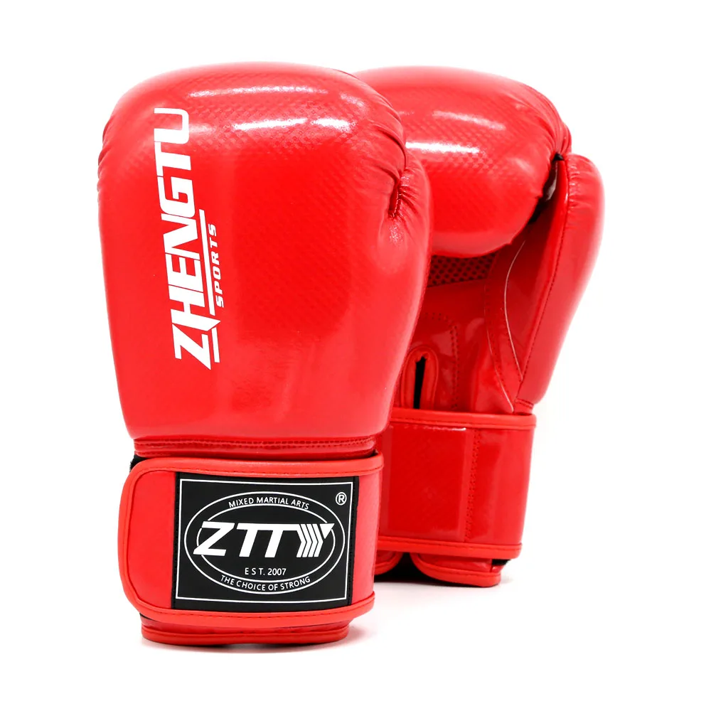 Factory Supply Attractive Price Black Leather Printed logo Sale Boxing Gloves China