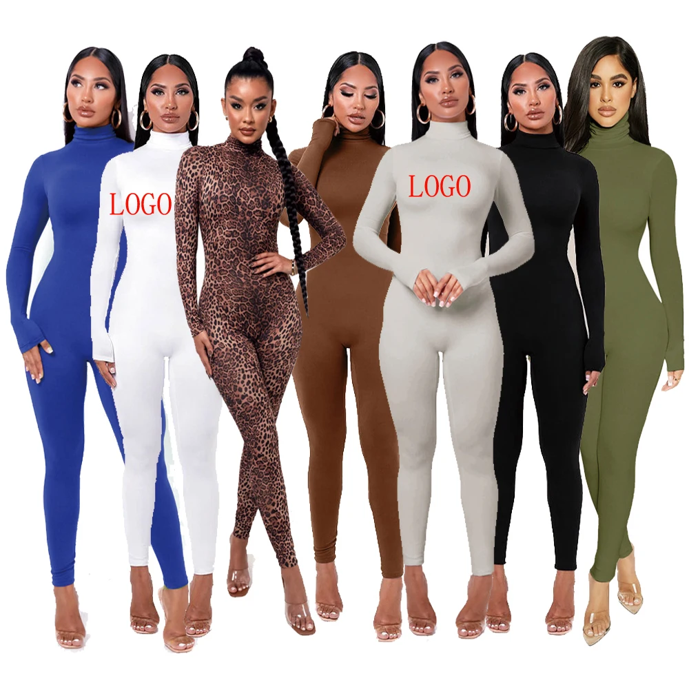 Fall Clothing Custom Rompers Jumpsuit Women Long Sleeve Elegant One Piece Jumpsuit