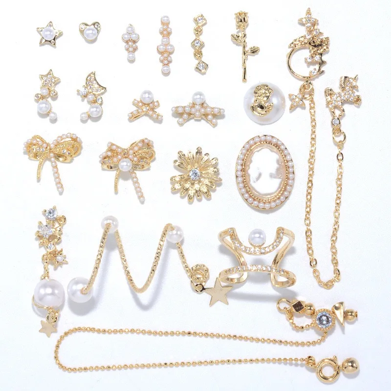 Nail art crystal diamond jewelry parts 3D design nail diy art decoration nail accessories