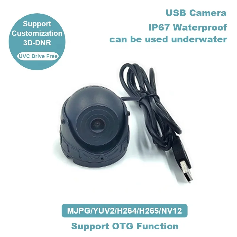 Under Water IP67 Waterproof Drive Free 1MP 720P Farm Machinery Vehicle Mounted OTG CCTV Security Surveillance USB Cameras