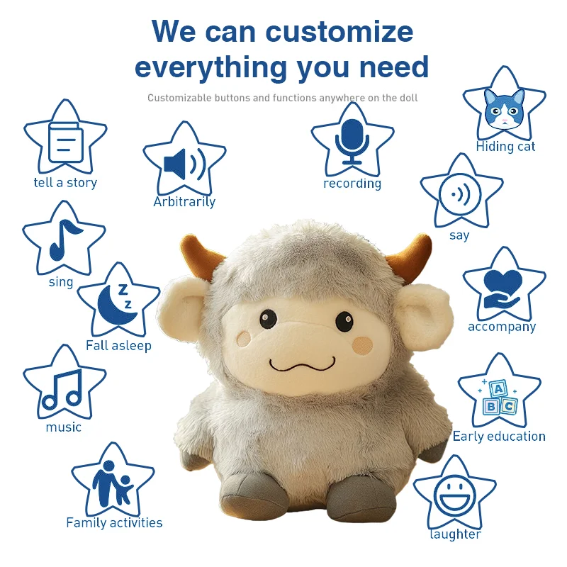 2024 New Design Customized  Small Stuffed Animal Toy  Plush Cartoon Stuffed Animal Doll Cute sheep Soft Bunny Plush Toy