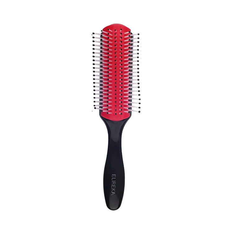 EUREKA 9743 Paddle Cushion Hair Brush Types Ball-Tip Nylon Pins Anti-Slide Handle Hairbrush For Hair Beauty Care