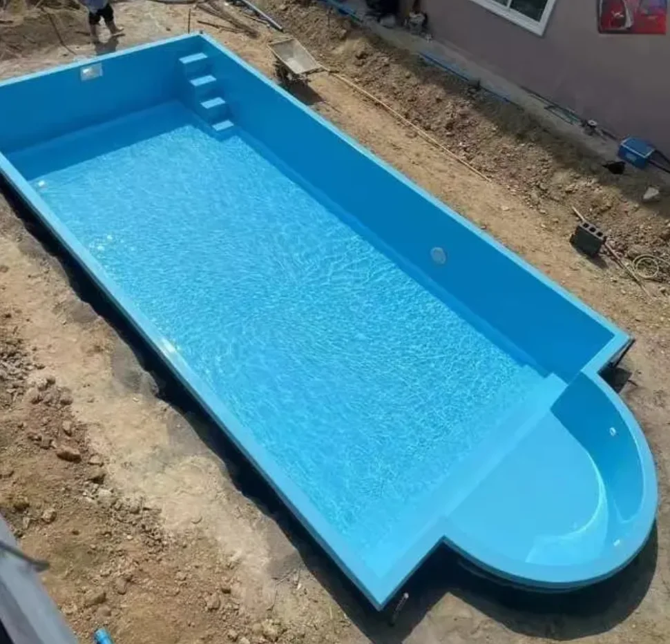 home modern hotel prefabbricated outdoor jacuzzi large size fiberglass swim spa pool piscina piscine inground swimming pool