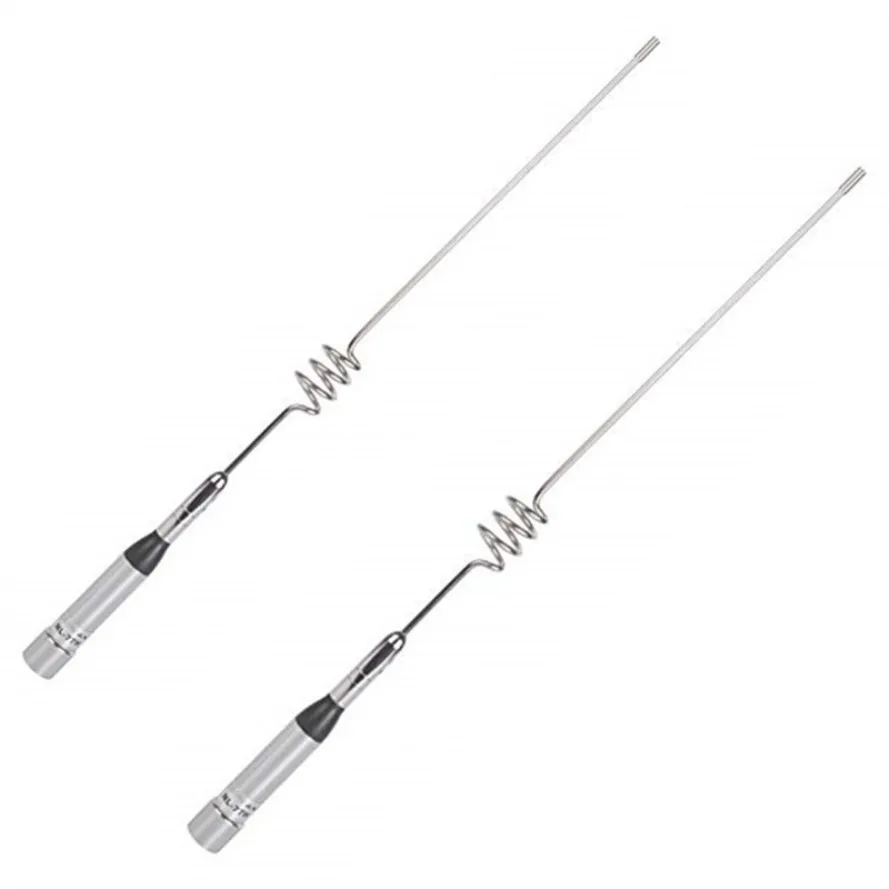 2pcs Dual Band UHF/VHF 144/430MHz High Gain Amateur UHF Plug PL 259 Mobile Car Radio Antenna NL 77H (Length: 28.8cm/11.4in)