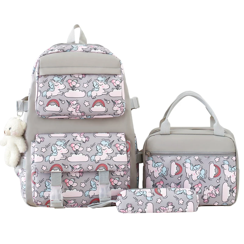 New Hot Selling 3-piece Set for Primary School Students Wholesale Large Capacity Backpack for Girls Backpack for Youth