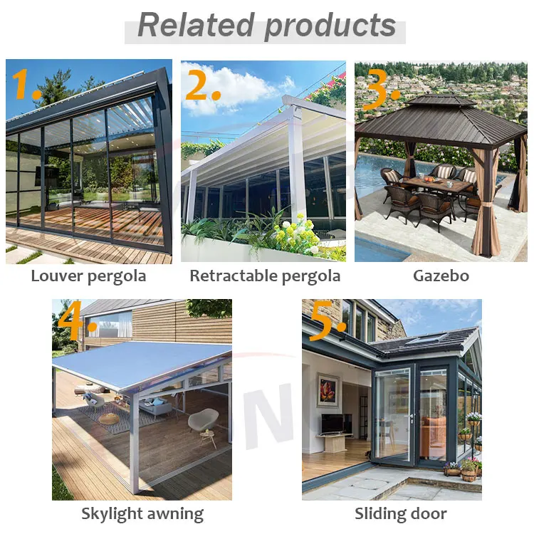 Garden outdoor backyard solar photovoltaic glass roof pool house glazed sliding sunroom conservatory greenhouse
