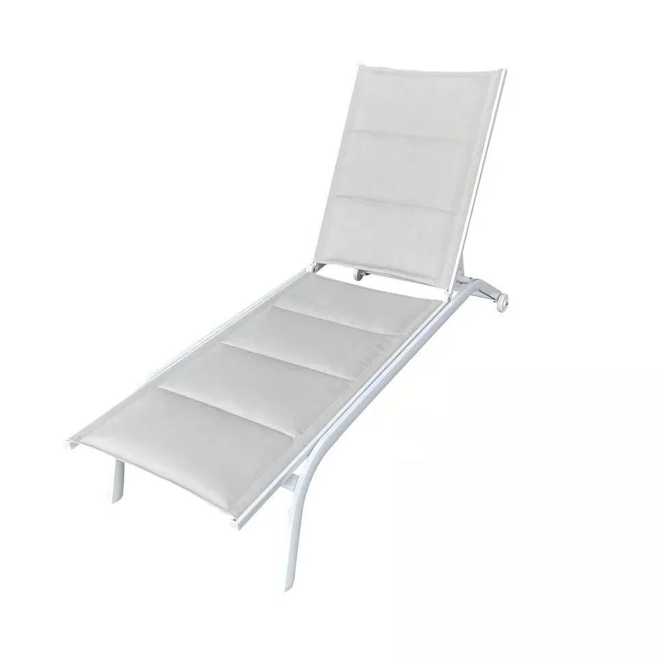 sun loungers aluminium stackable lounge sunbed aluminum  chaise longue
