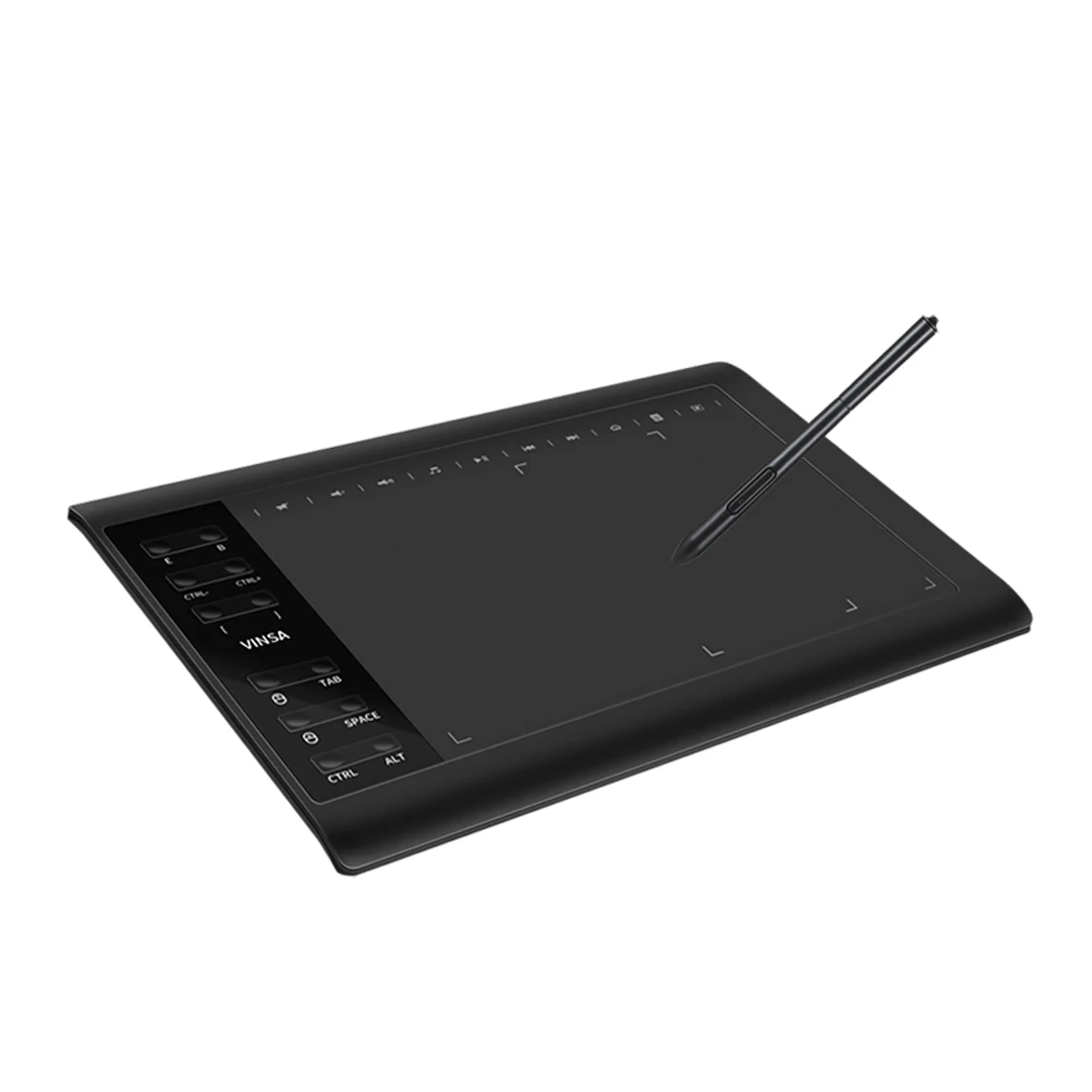 Drawing Tablet Ultra-thin 10x6 Inch Digital Drawing Graphic Pen Tablets With Passive Stylus Pen 8192 Levels