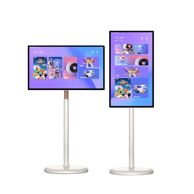 32-дюймовый подвижный сенсорный экран монитор Android беспроводной портативный Smart TV для дома напольные цифровые вывески и дисплеи