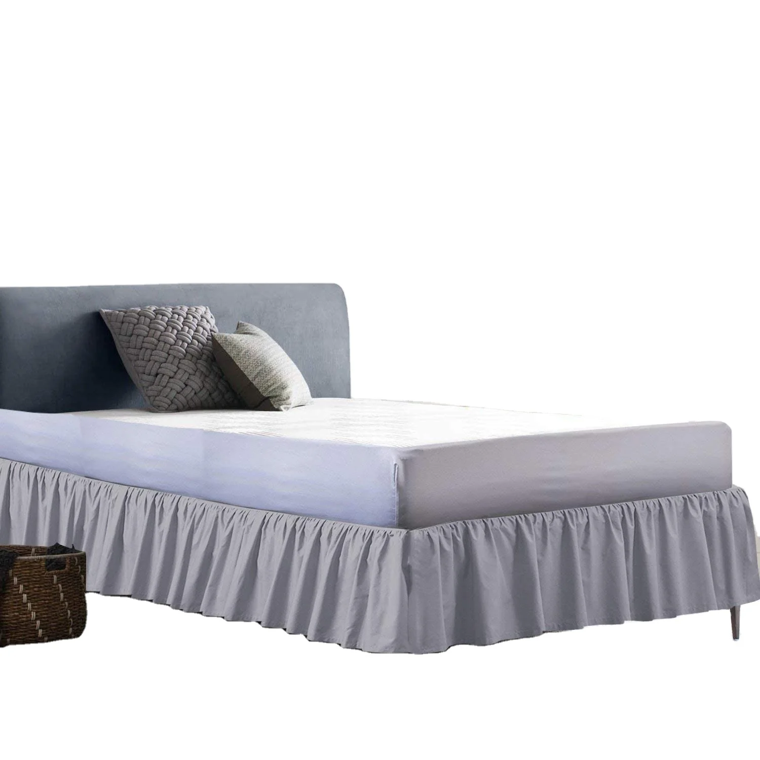 Роскошная качественная Пылезащитная юбка для кровати с оборками и платформой, легкая посадка, специальный размер 16 дюймов, Прямая поставка