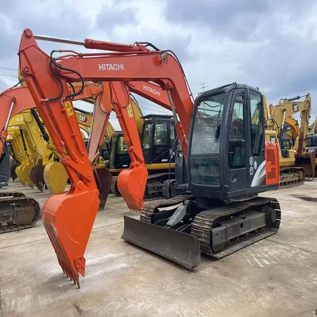 Экскаватор hitachi ZX70 7 тонн Япония импорт Подержанный маленький гусеничный б/у экскаватор HITACHI ZX60 для продажи