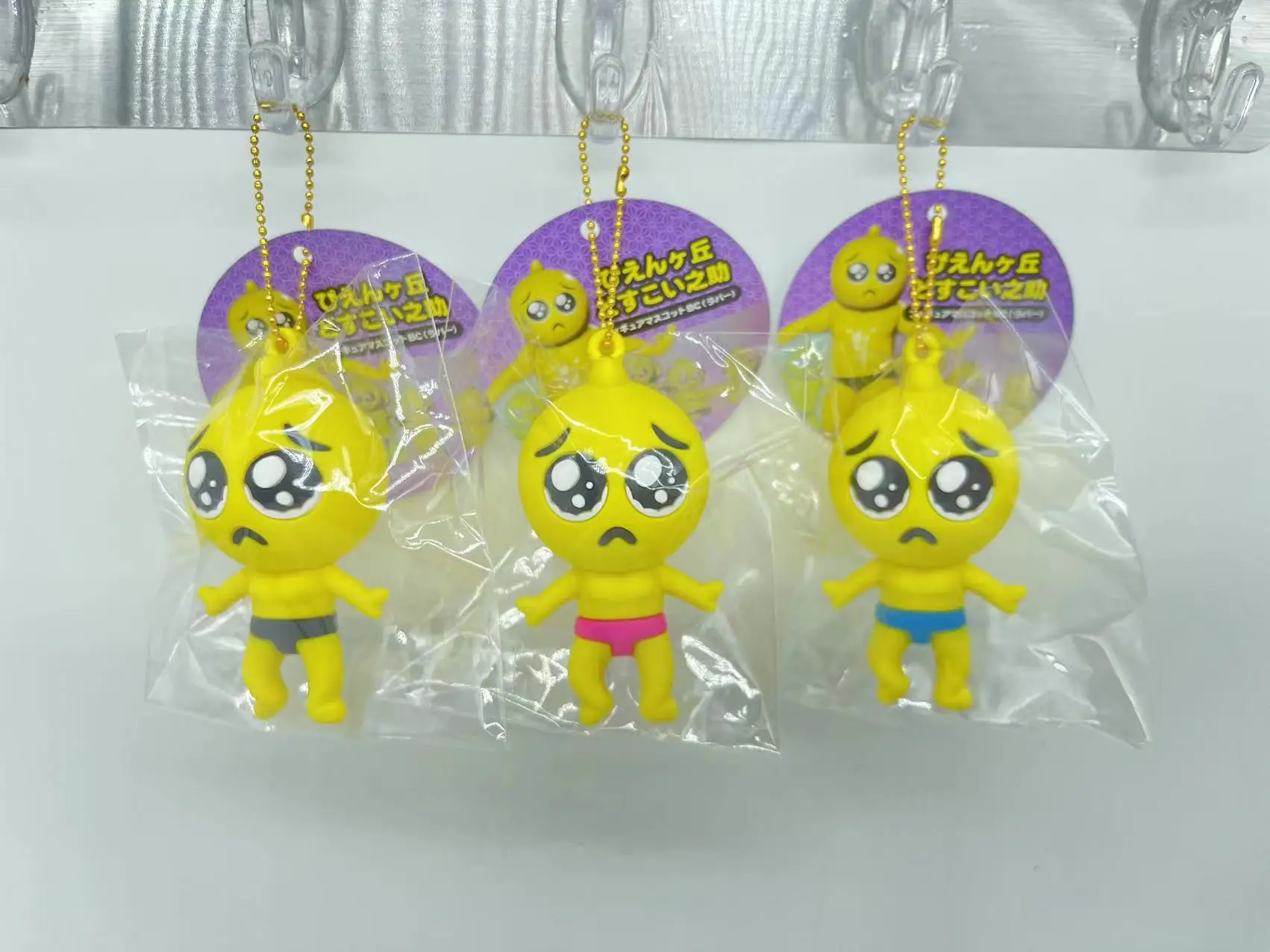 3D PVC cute cartoon monkey animal key ring key chain silicone gift bag pendant Cape doll key chain