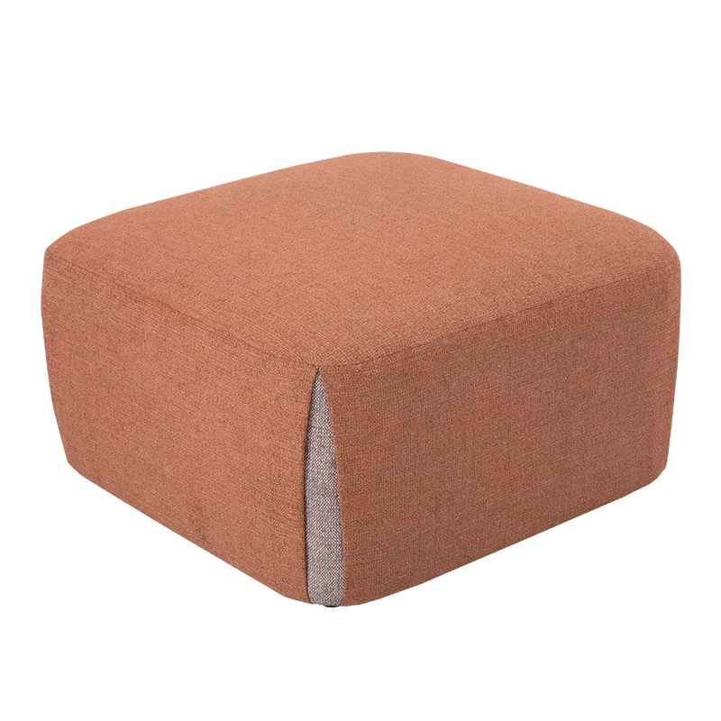 Home Furniture Fabric Modern Stool Pouf Ottoman Square Foot Stool For Living Room