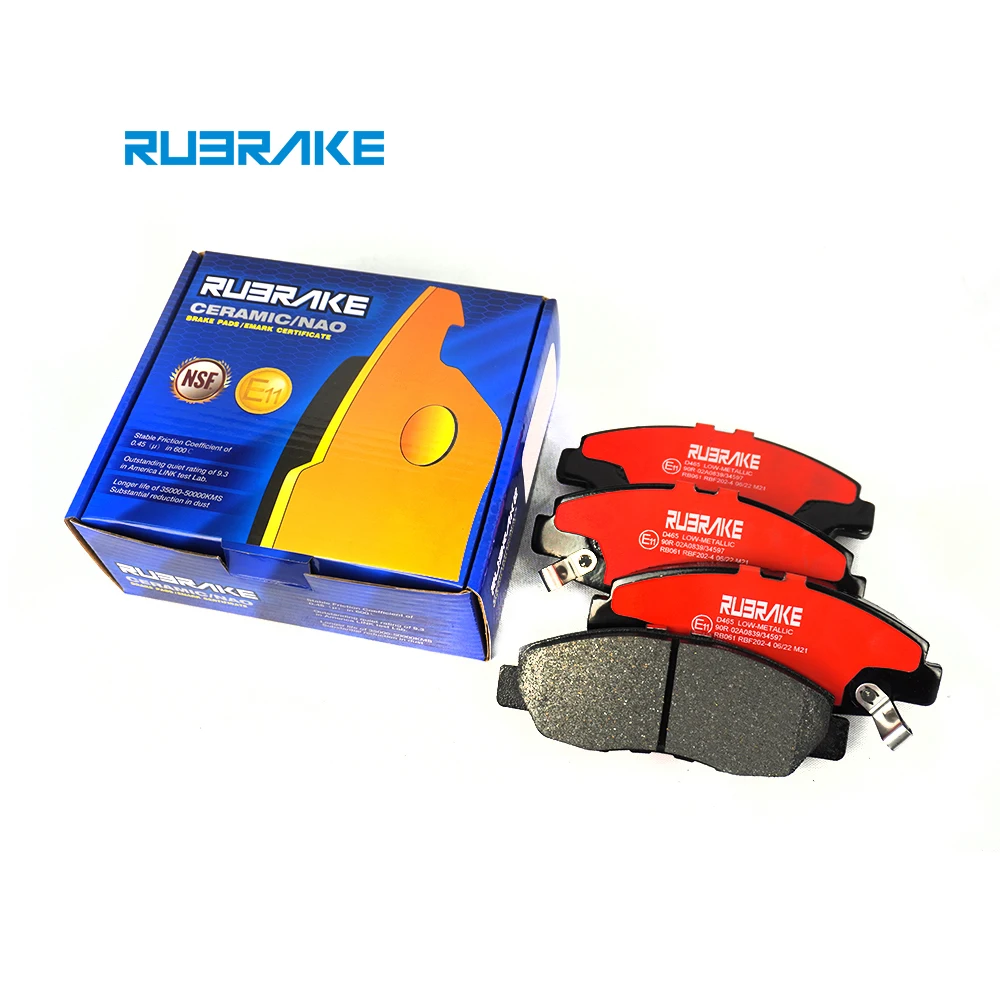 RUBRAKE Custom wholesale OEM D465 brake pad car auto spare parts for toyota wish