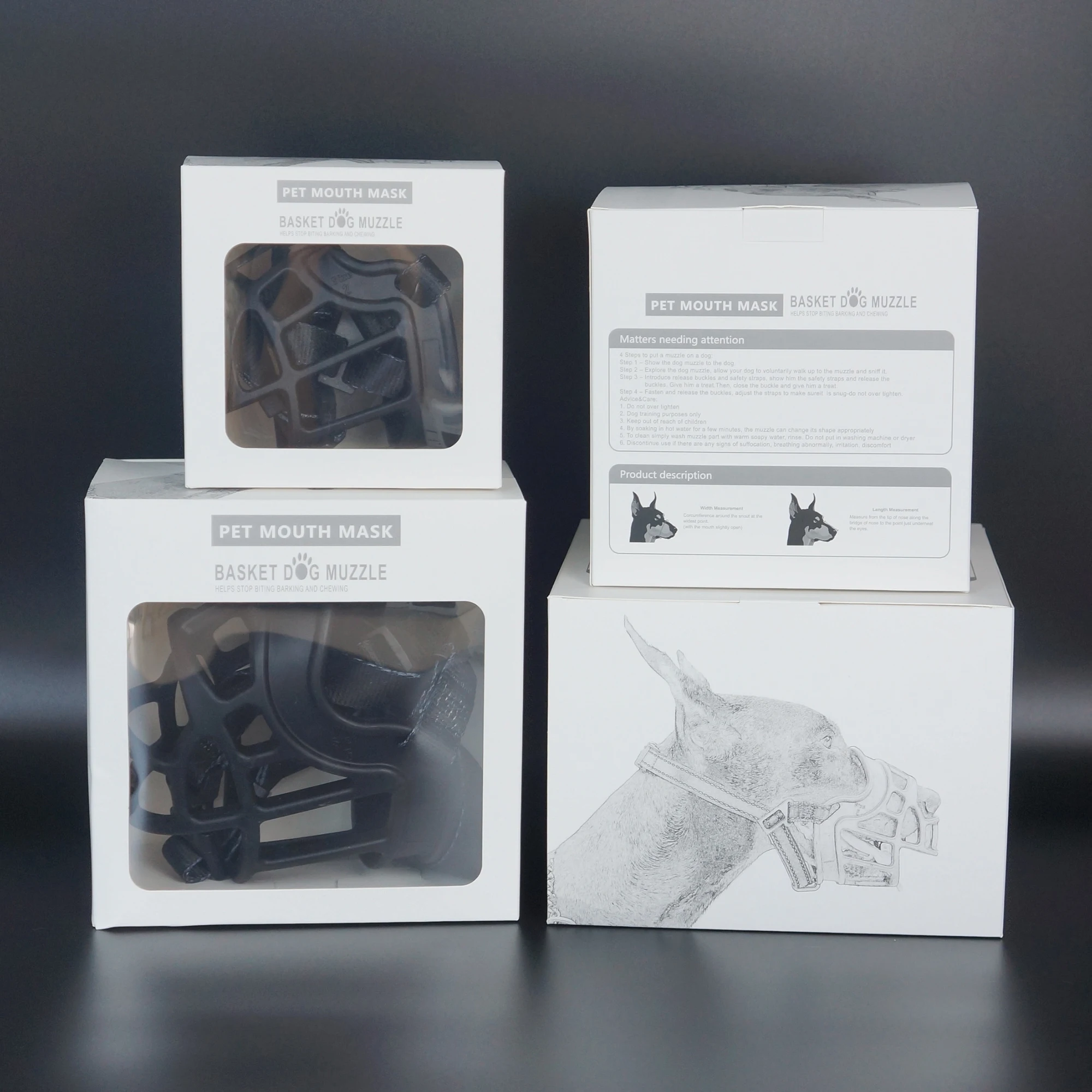 Высокое качество собака намордник мягкий нейлон TPE pitbull синий