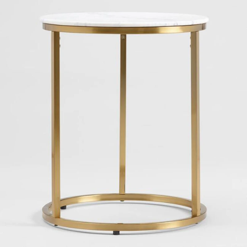 Wholesale living room furniture MDF top coffee side table sets cheap modern design metal frame coffee table