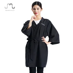 custom logo hair salon clothes hairdresser client kimono robes spa salon luxury color protection robe hair salon robe
