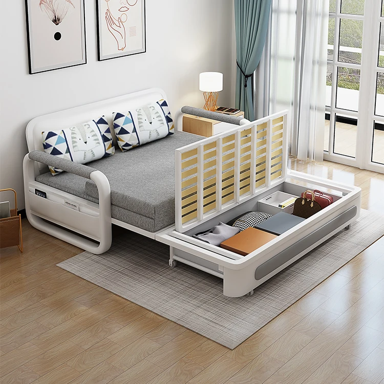 Cheep Price Home Living Room Folding Furniture Steel Frame 1m 1.2m 1.5m 1.8m Modern Sofa Cum Bed