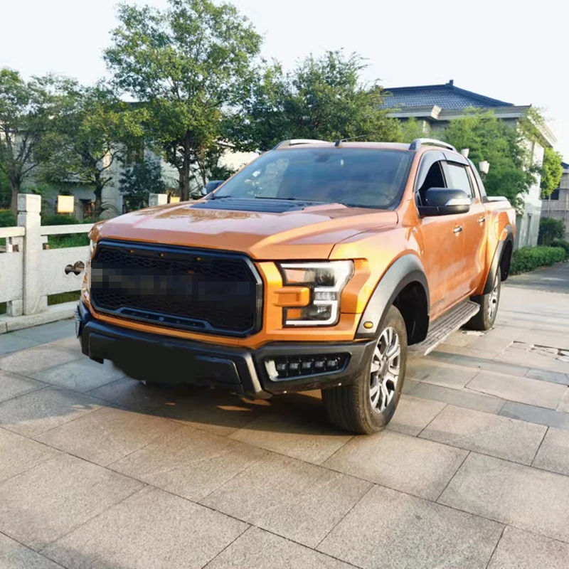New style Full Set Car Accessories Front Bumper Conversion Facelift  Body Kits For Ford Ranger T7 T8 Change To F150 Raptor