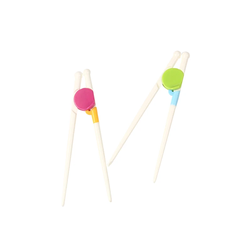 Washable reusable japan korea plastic cute baby kids beginners learn training chopsticks sets helper for children