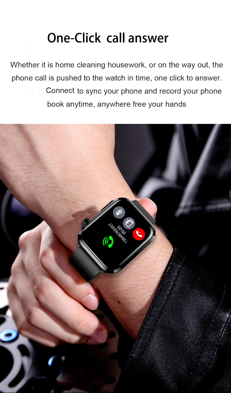 New smart watches calling body temperature lipid uric acid measurement blood glucose pressure oxygen health smart bracelet watch