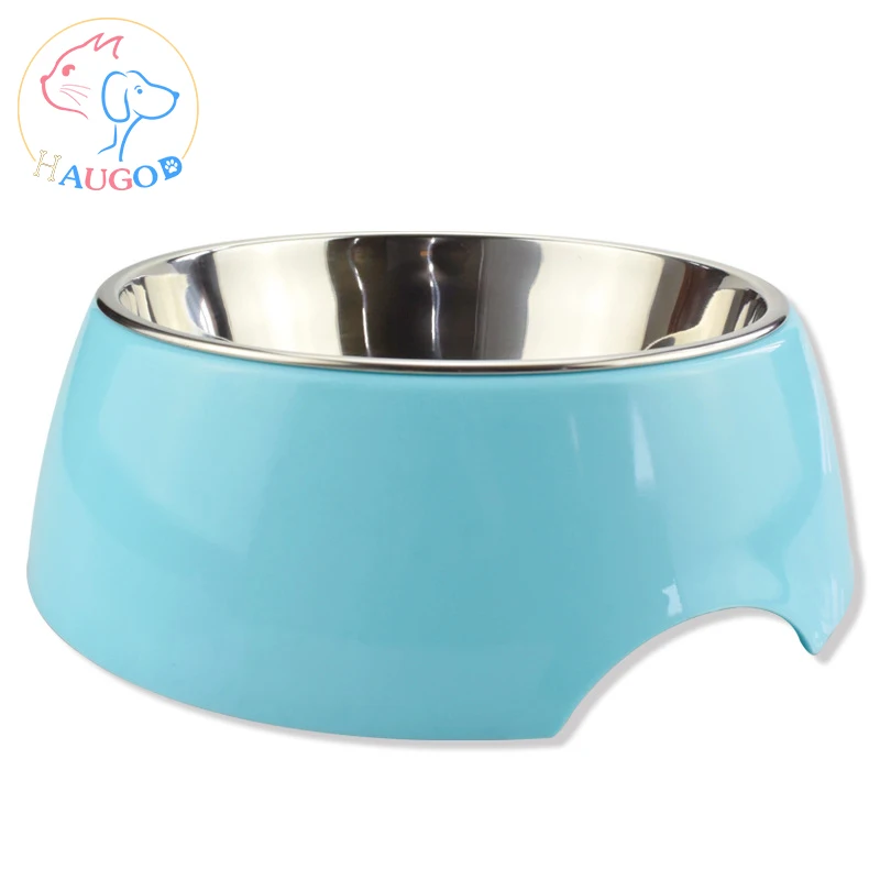 Manufacturer wholesale multi-colors pet bowl 2021 design stainless steel pet bowl