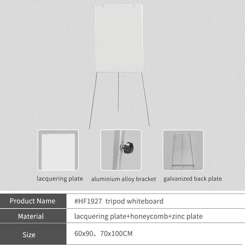 aluminum luxury magnetic Tripod flipchart stand