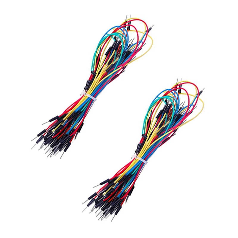 130PCS Solderless Flexible Breadboard Jumper Wires Male To Male Dupont Wire Compatible With Breadboard