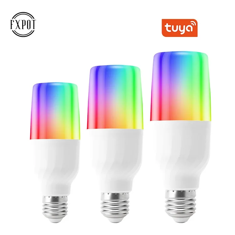 Fxpot Smart Led свет изменение цвета пульт дистанционного управления с регулируемой яркостью 15 Вт светодиодный смарт-лампа RGB с Alexa Google Home Tuya