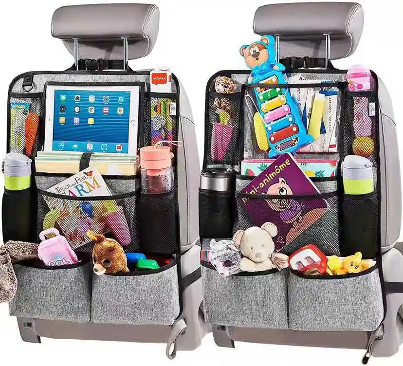 Waterproof  Protective Covers Rear Seats Car Backseat Hanging Storage Bag Organizer Multifunctional Folding Car Storage Bag