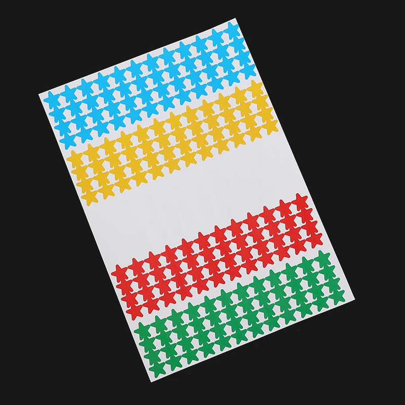 Hot Sales Reward Star Shape Self-Adhesive  Stickers  Color Stickers