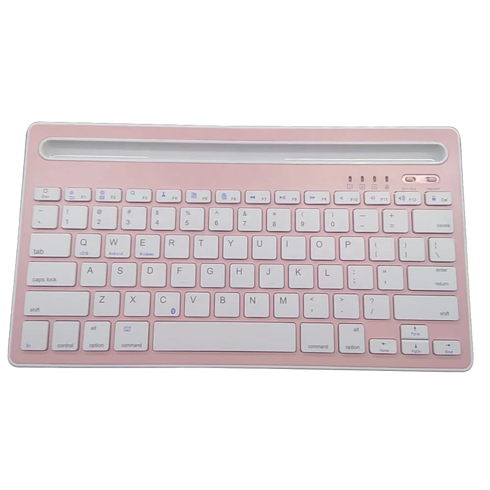 NEW Blue  tooth Wireless Keyboard with holder Notebook Tablets Laptop coumpter Pad keyboard rechargeable