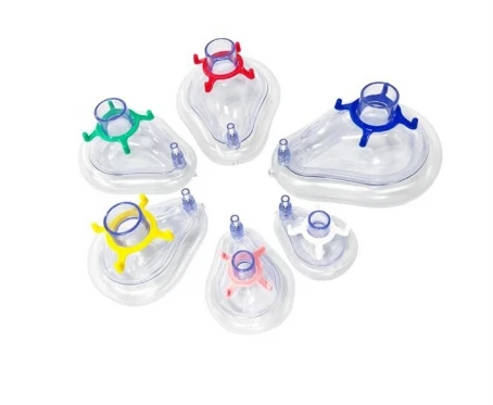 Medical Disposable Multi Size 0# 1# 2# 3# 4# 5# 6# Soft Comfortable Easy Grip Medical Breathing Anesthesia Face Mask