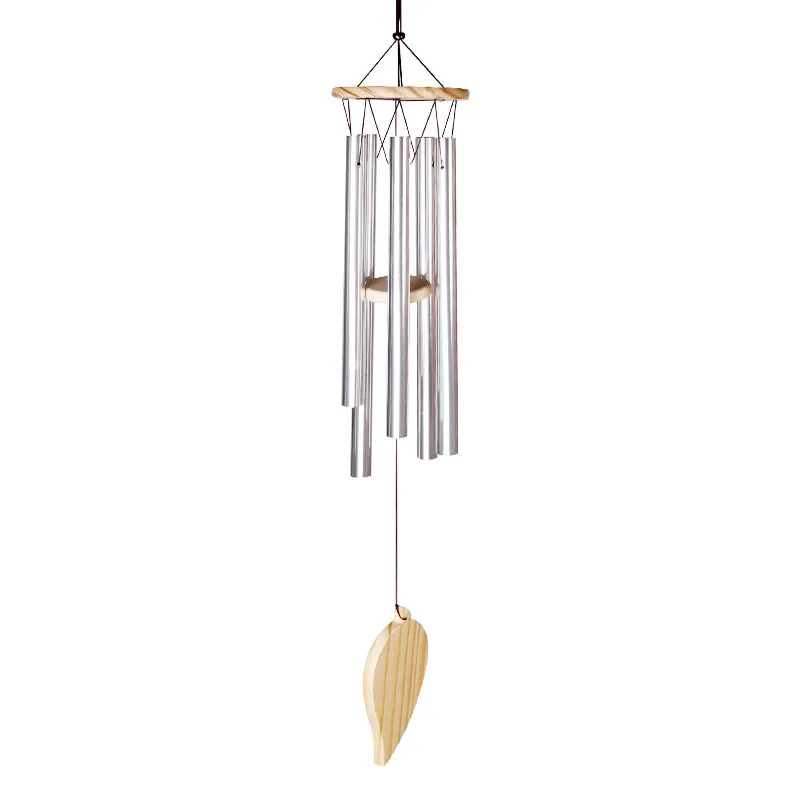 30 inches White Wind chime garden decoration natural sound windchimes