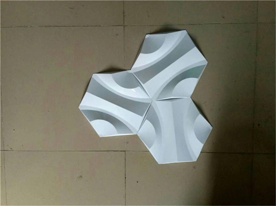 Green Material Decorative Best Price Low Moq PVC 3D Wall Panel