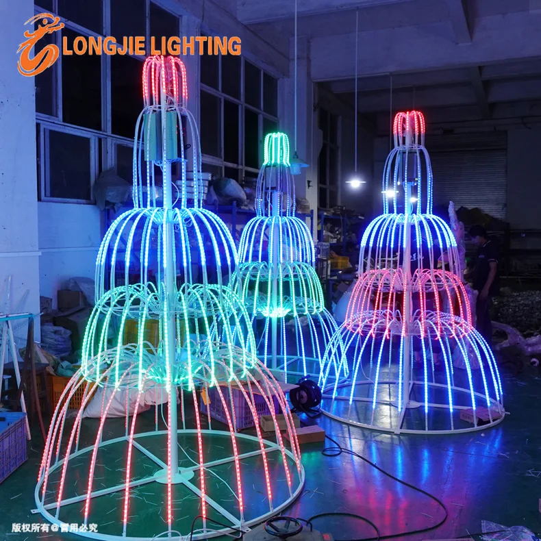H:250 см Luces de navidad открытый 3d гигантская Рождественская дисплей декоративная Праздничная мотив