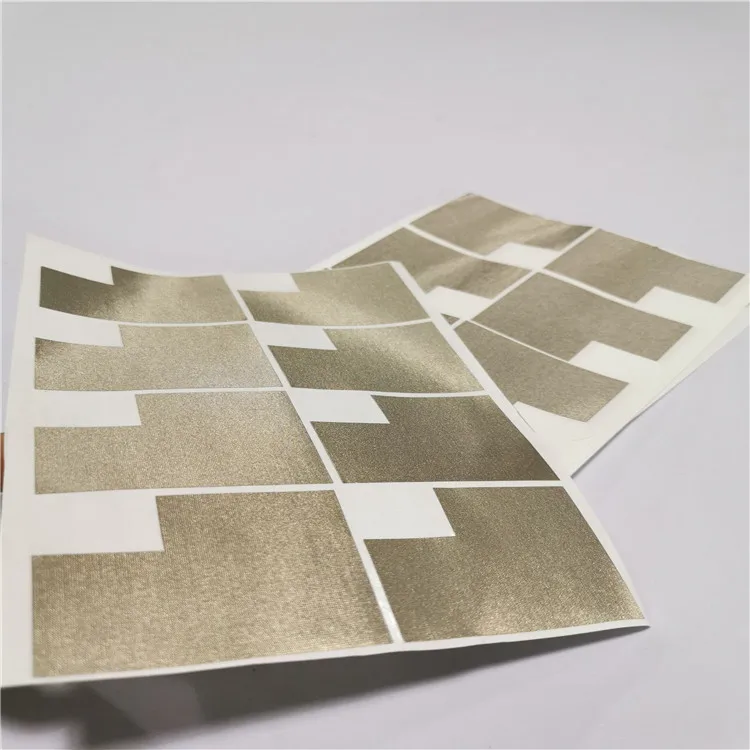 Custom High Quality Customizable Die-Cutting Fiber Cloth Conductivity Silver Gray Heat-Resistant Conductive Cloth