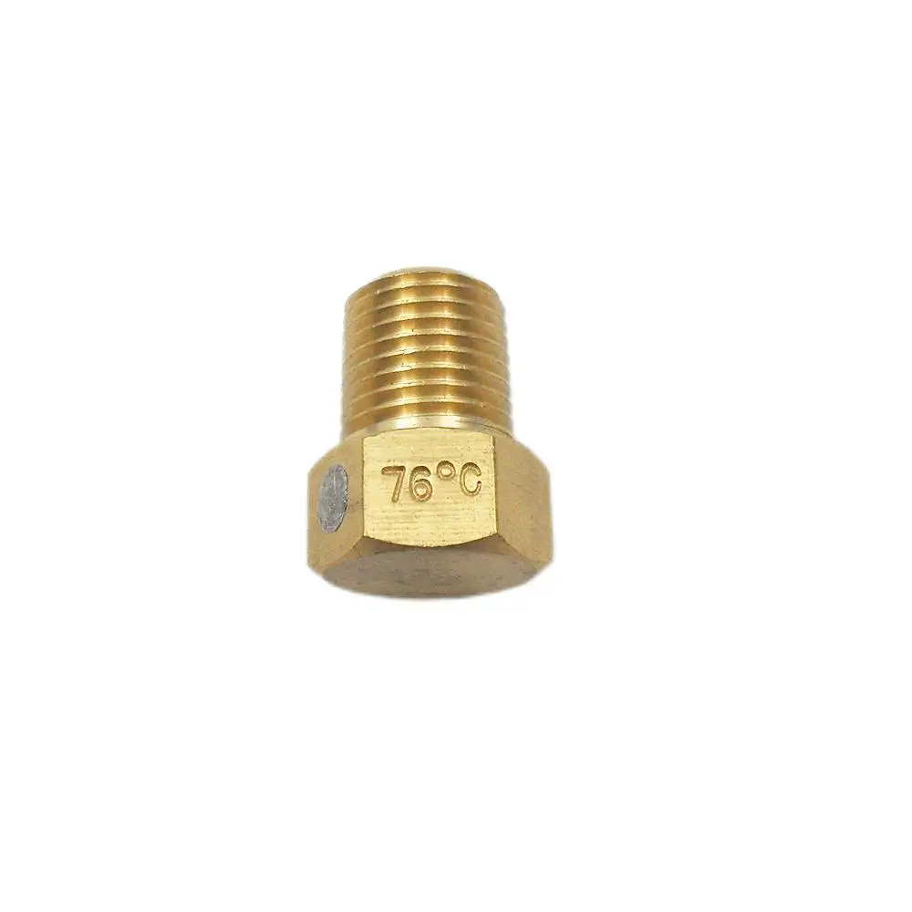 Live steam 76degree Male  NPT1/4 brass fusible plug
