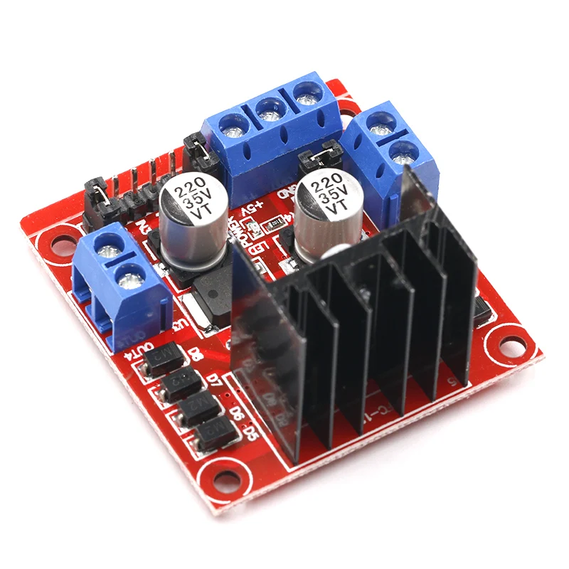 High Quality Dual Channel H-Bridge Motor Driver Board L298N DC Stepper Driving Module 5V 2A Controller  Robot Vehicle