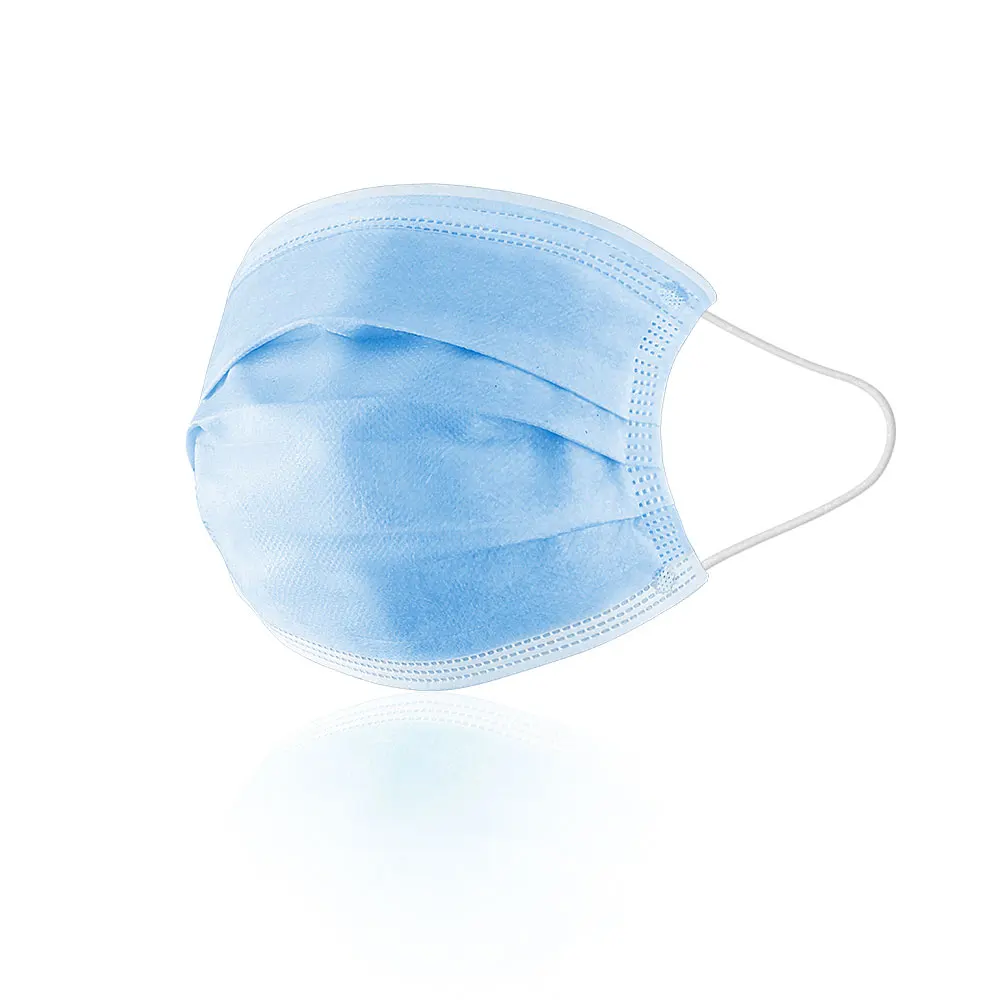 wholesale civil Andum 3ply printing dust protective personal disposable blue health safety bfe 99% face mask with earloop