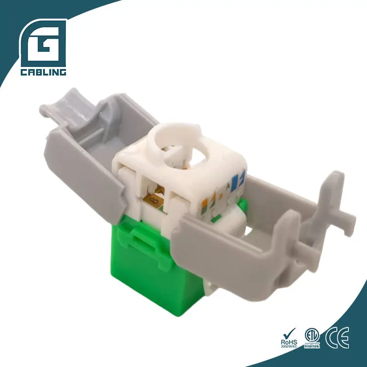 Сетевая розетка Gcabling Keystone Jack 8P8C Cat6 Cat6a 180 градусов настенная без инструментов модульный разъем CAT 6a 6 RJ45 keystone