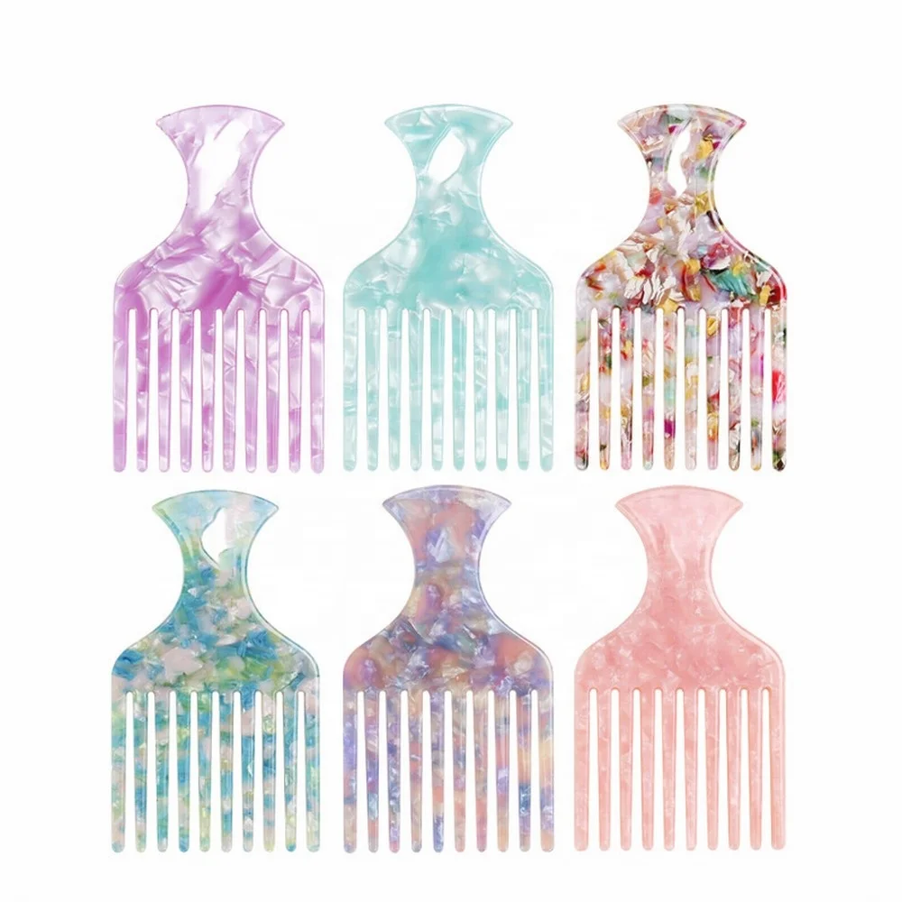 2024 New Korean Hairdressing Board Comb Cellulose Acetate Fiber Beauty Makeup Daily Life For Comb