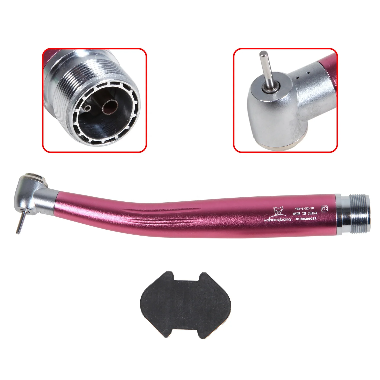 Hot Selling! Dental 2 Hole Standard Head Push Button Air Turbine High Speed Handpiece Pink Color fit NSK PANA MAX